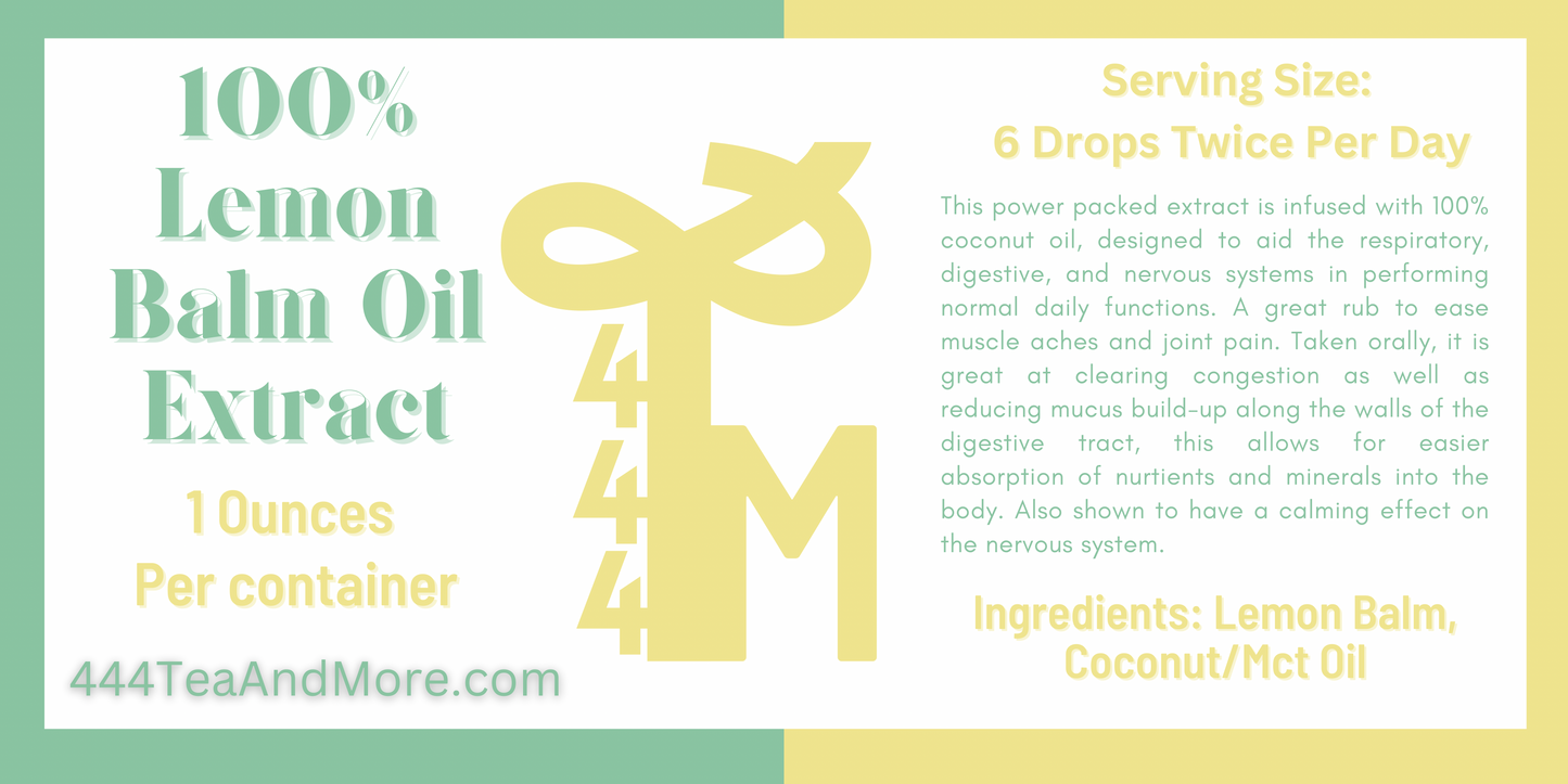 Lemon Balm Oil